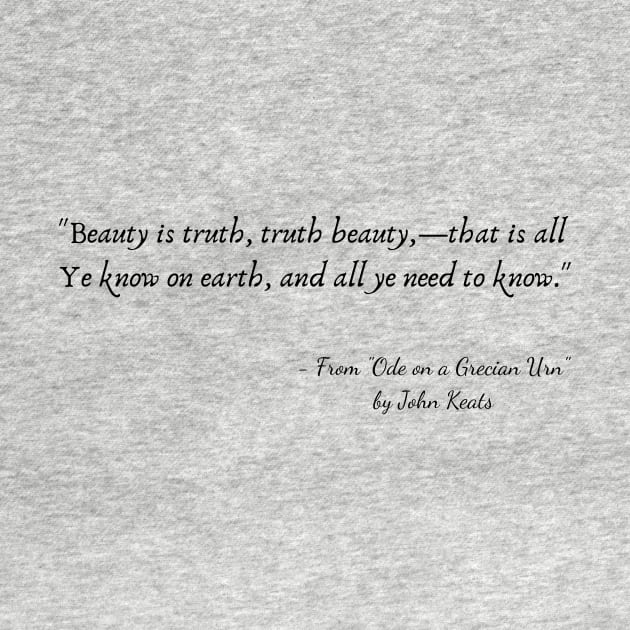 A Quote from "Ode to a Grecian Urn" by John Keats by Poemit